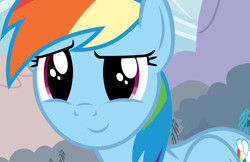 Size: 6188x4000 | Tagged: safe, imported from derpibooru, screencap, rainbow dash, pegasus, pony, season 2, the super speedy cider squeezy 6000, absurd resolution, background, big eyes, close-up, cute, cutie mark, dashabetes, female, flying, gentle smile, happy, looking ahead, looking forward, mare, outdoors, rainbow dash's cutie mark, smiling, sweet face, wings