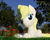 Size: 7680x6180 | Tagged: safe, artist:xppp1n, imported from derpibooru, oc, oc only, oc:aryanne, pony, 3d, blender, blender cycles, female, flower, grass, looking at you, lying down, mare, nazi, rose, smiling, solo, tree