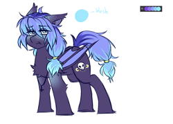 Size: 1400x1000 | Tagged: safe, artist:waffelwuffel, imported from derpibooru, oc, oc only, oc:night shade, bat pony, pony, bat pony oc, bat wings, crucifix, cutie mark, female, freckles, jewelry, mare, necklace, reference sheet, simple background, white background, wings