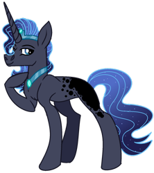 Size: 1280x1440 | Tagged: safe, artist:princess-kitsune-tsu, artist:venomous-cookietwt, imported from derpibooru, oc, oc only, pony, unicorn, male, offspring, parent:king sombra, parent:princess luna, parents:lumbra, simple background, solo, stallion, transparent background