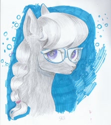 Size: 1575x1767 | Tagged: safe, artist:ske, imported from derpibooru, silver spoon, earth pony, pony, pencil drawing, solo, traditional art