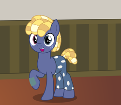 Size: 2488x2164 | Tagged: safe, alternate version, artist:badumsquish, derpibooru exclusive, imported from derpibooru, part of a set, smarty pants, star tracker, earth pony, pony, unicorn, once upon a zeppelin, clothes, cosplay, costume, crossdressing, crossplay, dreadlocks, freckles, grin, happy, heterochromia, looking at you, male, open mouth, pants, pose, raised hoof, show accurate, smiling, solo, stallion, starcrossed
