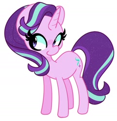 Size: 1900x1973 | Tagged: safe, artist:kindakismet, imported from derpibooru, starlight glimmer, pony, unicorn, cute, female, glimmerbetes, mare, simple background, solo, white background