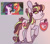 Size: 1898x1668 | Tagged: safe, artist:caramelbolt24, imported from derpibooru, screencap, big macintosh, sugar belle, oc, oc:sugarcoat apple belle, earth pony, pony, unicorn, the big mac question, abstract background, bust, ear fluff, earth pony oc, female, freckles, horn, horse collar, male, mare, offspring, parent:big macintosh, parent:sugar belle, parents:sugarmac, screencap reference, shipping, signature, stallion, straight, sugarmac, unshorn fetlocks, yoke