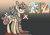 Size: 2388x1668 | Tagged: safe, artist:caramelbolt24, edit, imported from derpibooru, screencap, aunt holiday, auntie lofty, oc, oc:knitted sweater, pegasus, pony, the last crusade, abstract background, clothes, ear fluff, female, magical lesbian spawn, mare, offspring, parent:aunt holiday, parent:auntie lofty, parents:lofty day, pegasus oc, scarf, screencap reference, signature, wings