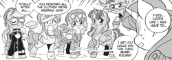 Size: 1751x611 | Tagged: safe, artist:nekoshiei, imported from derpibooru, applejack, fluttershy, pinkie pie, rainbow dash, rarity, twilight sparkle, alicorn, my little pony: the manga, spoiler:manga, spoiler:manga3, my little pony: the manga volume 3, twilight sparkle (alicorn)