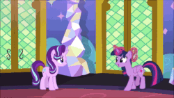Size: 1920x1080 | Tagged: safe, edit, edited screencap, editor:grapefruit-face, imported from derpibooru, screencap, maud pie, starlight glimmer, sunburst, trixie, twilight sparkle, animated, electric light orchestra, sound, webm, youtube poop