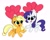 Size: 2048x1637 | Tagged: safe, artist:kittyrosie, derpibooru exclusive, imported from derpibooru, applejack, rarity, earth pony, pony, unicorn, balloon, blushing, commission, commissioner:raritybro, cute, duo, female, floating, heart balloon, jackabetes, lesbian, open mouth, raribetes, rarijack, shipping, simple background, smiling, sweet dreams fuel, white background, ych result