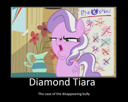 Size: 1099x880 | Tagged: safe, artist:thejboy88, edit, edited screencap, imported from derpibooru, screencap, diamond tiara, crusaders of the lost mark, arin hanson face, demotivational poster, faic, meme, motivational poster