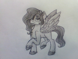 Size: 581x439 | Tagged: artist needed, safe, imported from derpibooru, pipp petals, pegasus, pony, female, g5, looking at you, my little pony: a new adventure, my little pony: a new generation, pipp, solo, traditional art