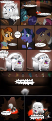 Size: 1280x3004 | Tagged: safe, artist:mr100dragon100, imported from derpibooru, bat pony, vampire, vampony, comic:a king's journey home, dark forest au's dracula, female, male, mare, nightmare, screaming, spotlight, stallion, trial