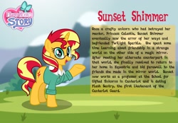 Size: 3014x2102 | Tagged: safe, artist:aleximusprime, imported from derpibooru, sunset shimmer, pony, unicorn, flurry heart's story, clothes, glasses, hoodie, implied flashimmer, implied shipping, implied straight, open mouth, solo