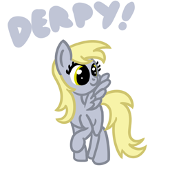 Size: 1200x1200 | Tagged: safe, artist:dafiltafish, imported from derpibooru, derpy hooves, pegasus, pony, simple background, solo, text, white background