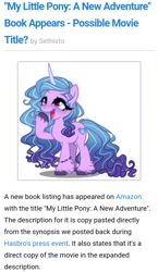 Size: 717x1234 | Tagged: safe, imported from derpibooru, izzy moonbow, pony, unicorn, equestria daily, female, g5, mare, my little pony: a new adventure, my little pony: a new generation