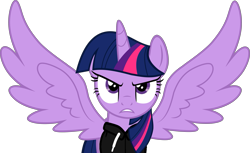 Size: 1141x700 | Tagged: safe, artist:edy_january, imported from derpibooru, twilight sparkle, alicorn, pony, adidas, adidas tracksuit, angry, clothes, female, gopnik, hardbass, jacket, simple background, slav, solo, transparent background, twilight sparkle (alicorn), vector, wrath