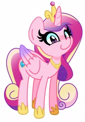 Size: 1516x2179 | Tagged: safe, artist:kindakismet, imported from derpibooru, princess cadance, alicorn, pony, cute, cutedance, female, looking at you, mare, simple background, solo, white background