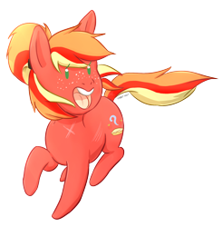 Size: 1316x1336 | Tagged: safe, artist:foxhatart, imported from derpibooru, oc, oc only, oc:apple spectrum, earth pony, pony, chibi, female, mare, simple background, solo, transparent background