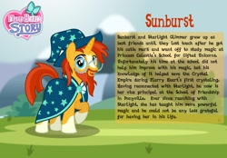 Size: 3014x2102 | Tagged: safe, artist:aleximusprime, imported from derpibooru, sunburst, unicorn, flurry heart's story, alternate hairstyle, cape, clothes, glasses, hat, older, older sunburst