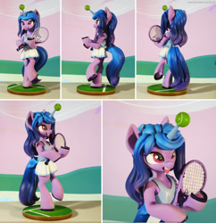Size: 1280x1324 | Tagged: safe, artist:chyvak, imported from derpibooru, izzy moonbow, spoiler:g5, ball, figurine, g5, tennis ball
