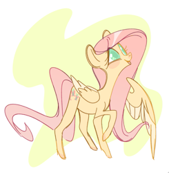 Size: 709x724 | Tagged: safe, artist:glacierclear, imported from derpibooru, fluttershy, pegasus, pony, blushing, colored pupils, cute, female, happy, mare, open mouth, shyabetes, smiling, solo, two toned wings, wings