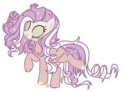 Size: 2468x1840 | Tagged: safe, artist:witchs_circle, imported from derpibooru, oc, oc only, oc:molly pop, earth pony, pony, drugs, female, makeup, mare, mascara, multicolored eyes, pills, raised hoof, raised leg, running makeup, simple background, solo, transparent background