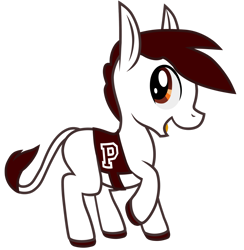 Size: 2418x2480 | Tagged: safe, artist:dilvereye, imported from derpibooru, oc, donkey, clothes, donkey oc, instituto politécnico nacional, ipn, logo, mexico, simple background, transparent background, vector