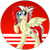 Size: 1200x1200 | Tagged: safe, artist:ladylullabystar, imported from derpibooru, oc, oc only, oc:redsun, pegasus, pony, female, mare, solo, spread wings, standing on two hooves, wings