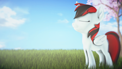 Size: 3840x2160 | Tagged: safe, artist:marshmallow-pone, imported from derpibooru, oc, oc only, oc:vani, alicorn, pony, 3d, alicorn oc, horn, solo, source filmmaker, wings