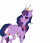 Size: 4000x3423 | Tagged: safe, artist:sugarypolecat, imported from derpibooru, twilight sparkle, alicorn, pony, blushing, colored, crown, flat colors, hoof polish, horn, jewelry, painted hooves, purple eyes, purple mane, regalia, simple background, smiling, solo, transparent background, twilight sparkle (alicorn), wings