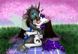 Size: 3400x2362 | Tagged: safe, artist:ginnythequeen, imported from derpibooru, oc, alicorn, changeling, commission