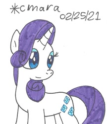 Size: 672x777 | Tagged: safe, artist:cmara, imported from derpibooru, rarity, pony, unicorn, eyeshadow, female, makeup, mare, simple background, solo, traditional art, white background
