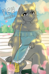 Size: 1300x1947 | Tagged: safe, artist:jerraldina, imported from derpibooru, anthro, human, pony, female, furry, outdoors, spring