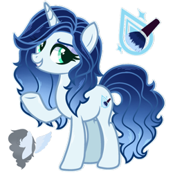 Size: 1448x1448 | Tagged: safe, artist:skyfallfrost, imported from derpibooru, oc, oc only, oc:azure blush, pony, unicorn, female, mare, simple background, solo, transparent background