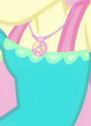 Size: 1920x2640 | Tagged: safe, imported from derpibooru, screencap, fluttershy, equestria girls, equestria girls series, schedule swap, spoiler:eqg series (season 2), boobshot, breasts, cropped, geode of fauna, magical geodes