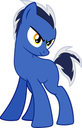 Size: 589x913 | Tagged: safe, artist:mysticdrivefim, imported from derpibooru, oc, oc only, oc:jack, oc:jack blue, earth pony, pony, blue, determined, determined face, determined look, determined smile, earth pony oc, male, simple background, smiling, solo, stallion, stance, standing, transparent background