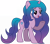 Size: 9342x8200 | Tagged: safe, artist:laszlvfx, artist:pegasski, imported from derpibooru, imported from ponybooru, izzy moonbow, pony, unicorn, absurd resolution, base used, cutie mark, female, g4, g5, g5 to g4, generation leap, mare, open mouth, raised hoof, raised leg, simple background, solo, transparent background, underhoof, vector