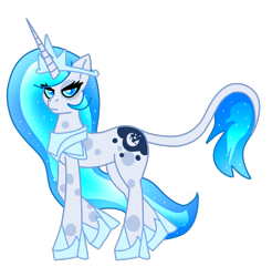 Size: 2688x2736 | Tagged: safe, artist:gunkye, imported from derpibooru, oc, oc only, oc:queen moondust, pony, unicorn, alternate universe, crown, ethereal mane, jewelry, regalia, simple background, solo, transparent background