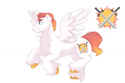 Size: 1280x854 | Tagged: safe, artist:itstechtock, imported from derpibooru, oc, oc only, pegasus, pony, male, simple background, solo, stallion, white background