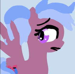 Size: 729x721 | Tagged: safe, imported from derpibooru, oc, pegasus, 1000 hours in ms paint, cutie mark, frown, the derpibooru anons, two toned mane