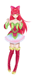 Size: 1757x4110 | Tagged: safe, artist:erim-kawamori, imported from derpibooru, apple bloom, human, anime style, atelier totori, humanized, simple background, solo, transparent background