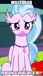 Size: 500x877 | Tagged: safe, edit, edited screencap, imported from derpibooru, screencap, silverstream, classical hippogriff, hippogriff, uprooted, aang, avatar the last airbender, cropped, cute, diastreamies, jewelry, necklace, offscreen character, sad, sadorable, solo