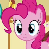 Size: 200x200 | Tagged: safe, imported from derpibooru, screencap, pinkie pie, sandbar, earth pony, pony, school daze, animated, avatar, big smile, caption, cute, diapinkes, female, frown, get, gif, gif for breezies, image macro, male, mare, picture for breezies, smiling, squee, stallion, text