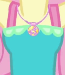 Size: 1920x2238 | Tagged: safe, imported from derpibooru, screencap, fluttershy, equestria girls, equestria girls series, fluttershy's butterflies, armpits, boobshot, breasts, cropped, fluttershy's butterflies: rainbow dash, geode of fauna, jewelry, magical geodes, necklace, pictures of chests