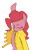 Size: 502x700 | Tagged: safe, artist:escapist, imported from derpibooru, pinkie pie, earth pony, pony, clothes, colored sketch, dancing, eyes closed, freddie mercury, jacket, open jacket, pose, raised hoof, simple background, solo, transparent background