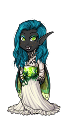 Size: 125x250 | Tagged: source needed, safe, imported from derpibooru, queen chrysalis, human, dressup, dressup game, elf ears, fangs, flower, humanized, long ears, open mouth, solo, subeta, subeta.net, winged humanization, wings