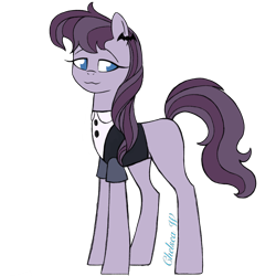 Size: 2000x2000 | Tagged: safe, artist:chelseawest, imported from derpibooru, oc, oc only, earth pony, pony, female, high res, mare, offspring, parent:inky rose, simple background, solo, transparent background