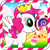 Size: 300x300 | Tagged: safe, imported from derpibooru, pinkie pie, pegasus, app icon, bootleg, candy, candyland, crown, cupcake, food, game, jewelry, lollipop, my little pony candy land game, pegasus pinkie pie, race swap, recolor, regalia, smiling, sparkles