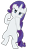 Size: 1280x2035 | Tagged: safe, artist:benpictures1, imported from derpibooru, part of a set, rarity, pony, unicorn, dragon quest, angry, bipedal, female, fighting stance, inkscape, low poly, simple background, solo, transparent background, vector