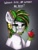 Size: 1620x2160 | Tagged: safe, artist:freak-side, imported from derpibooru, oc, oc only, oc:white night, demon, semi-anthro, bust, grammar error, looking at you, simple background, smiling, solo