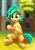 Size: 526x756 | Tagged: safe, artist:foxpit, artist:gouransion, imported from derpibooru, oc, oc only, earth pony, pony, cute, eating, female, food, hoof hold, mare, open mouth, sandwich, sitting, smiling, solo, underhoof